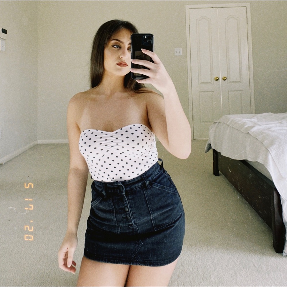 Denim skirt size 2